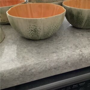 6 Bordallo Pinheiro Pumpkin salad  Bowls